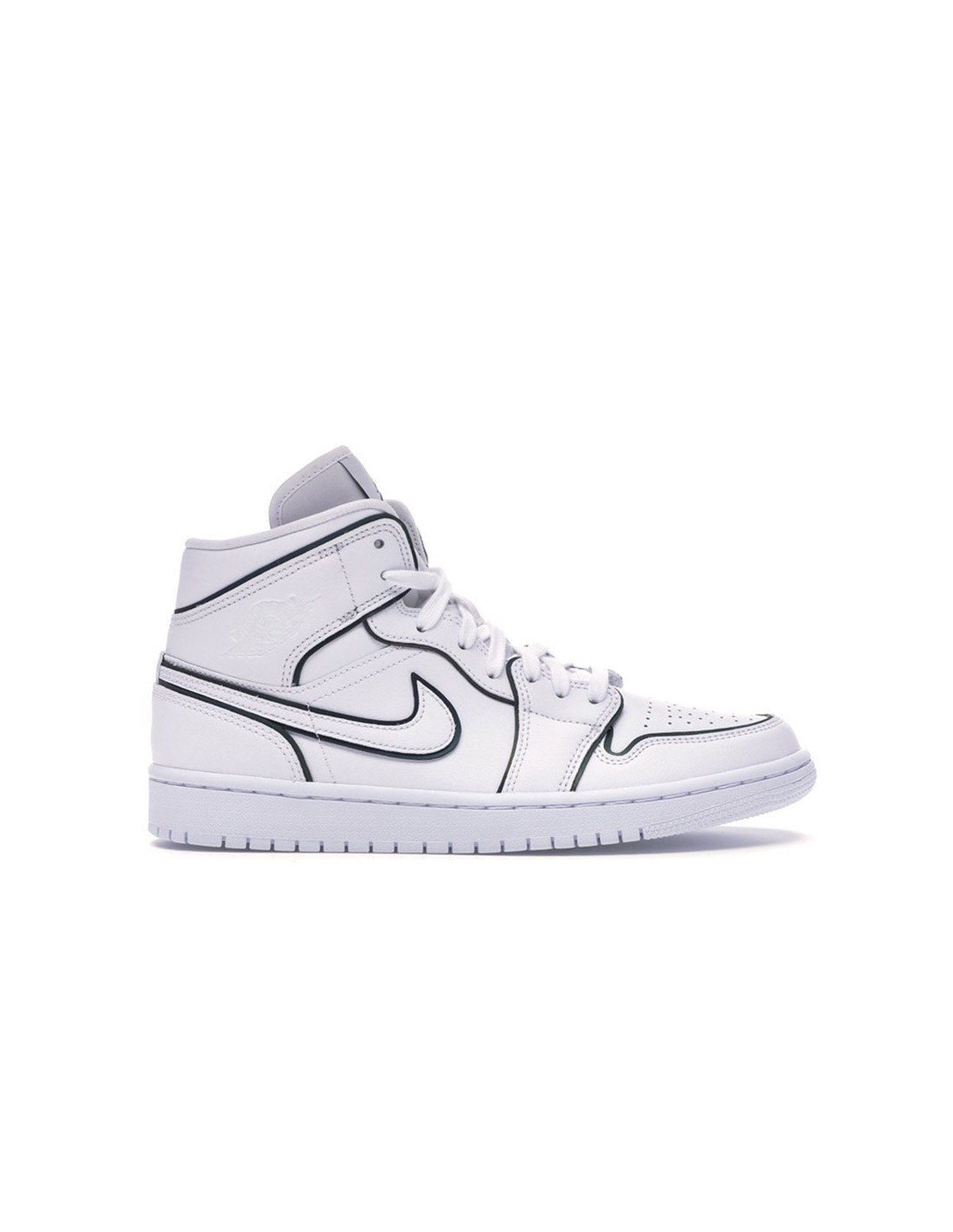 Maligno vídeo Escalofriante Nike Air Jordan 1 MID Blancas Reflectantes