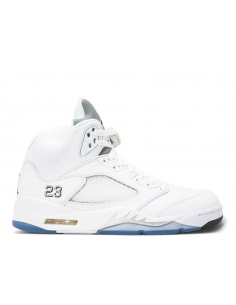 Air Retro 5 White Metallic