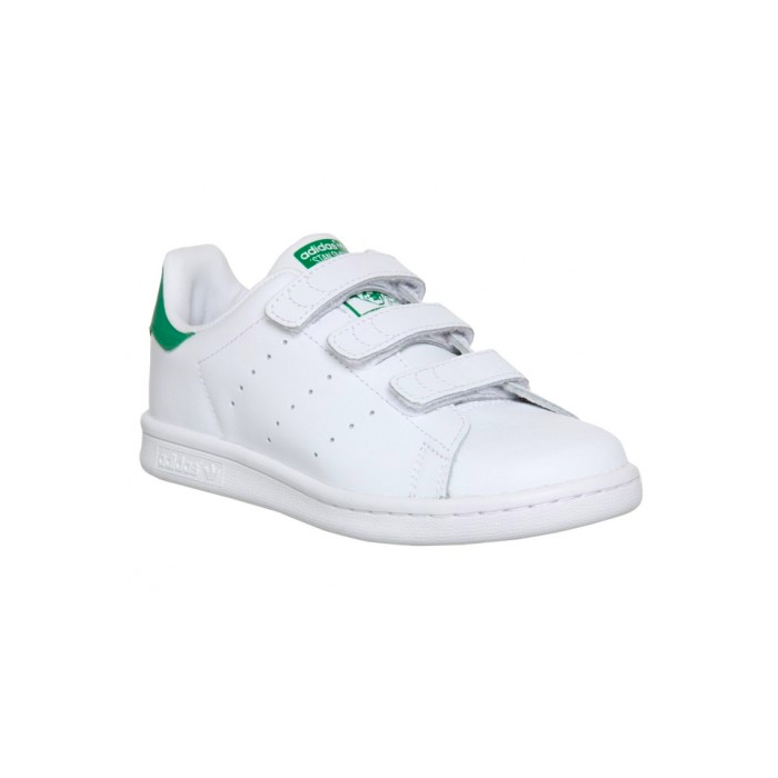 Adidas Stan Blancas Verdes con Velcro